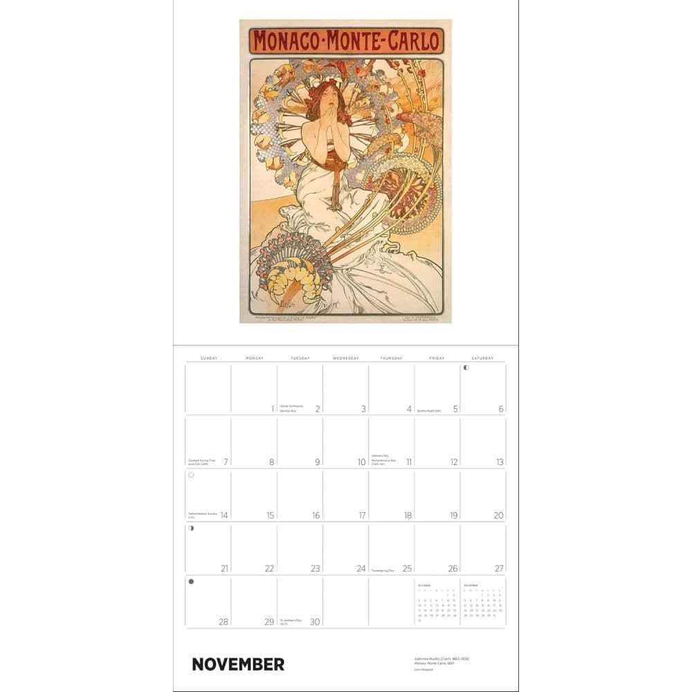 Alphonse Mucha 2027 Wall Calendar Sixth Alternate Image