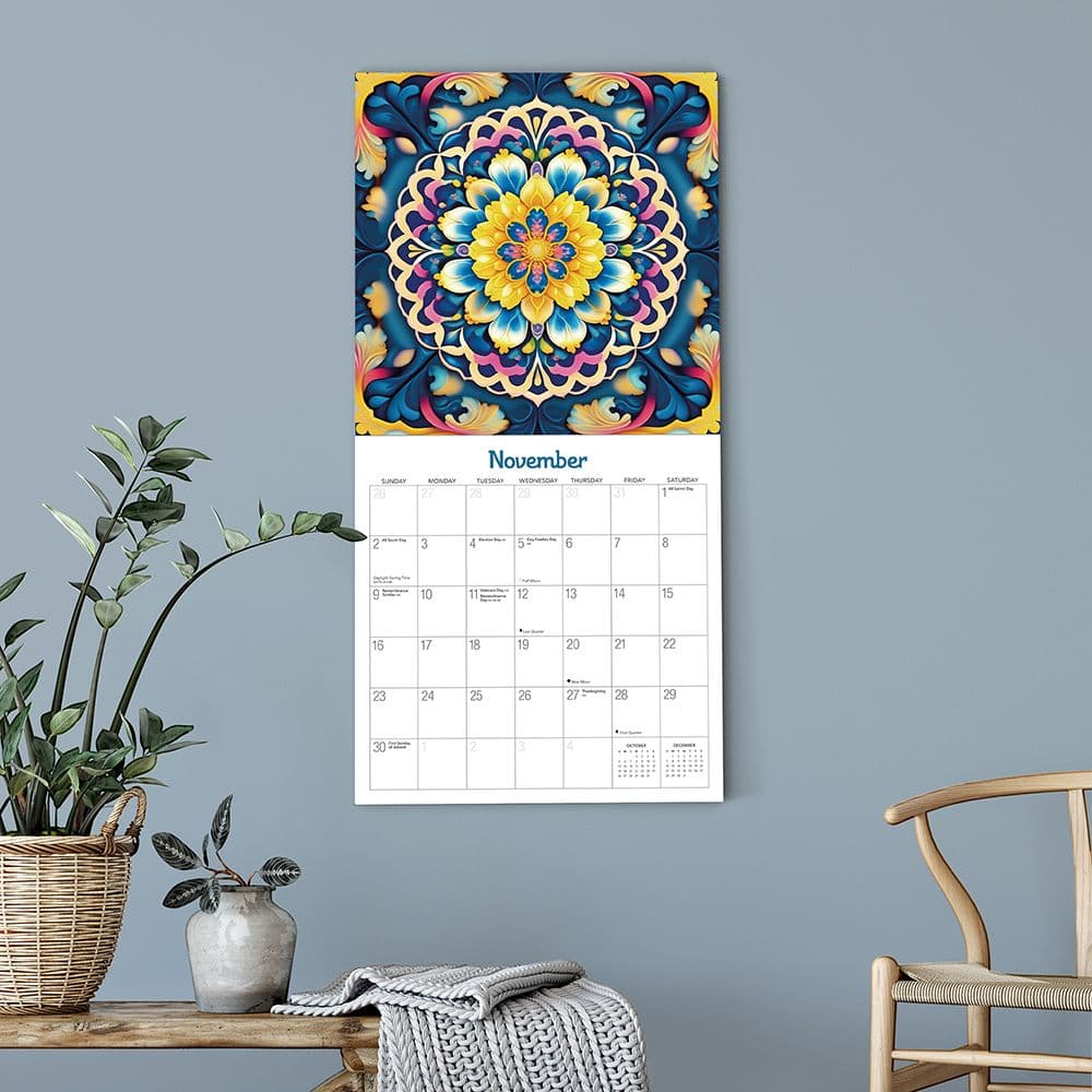 Mystic Flowers 2025 Wall Calendar Fourth Alternate Image width="1000" height="1000"