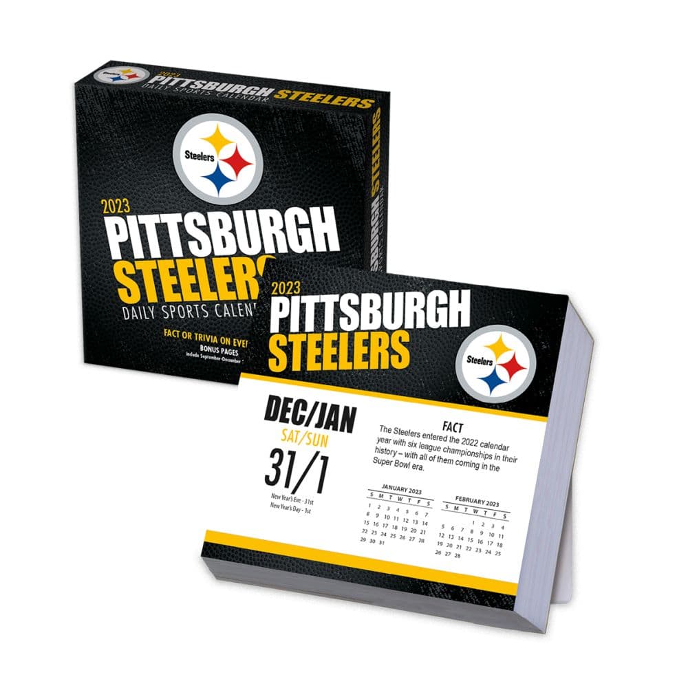 Pittsburgh Steelers 2023 Desk Calendar Calendars For All