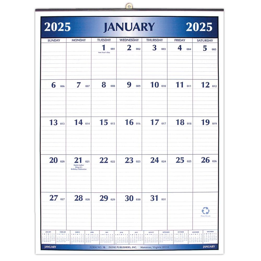 image Large Office 2025 Wall Calendar Main Image