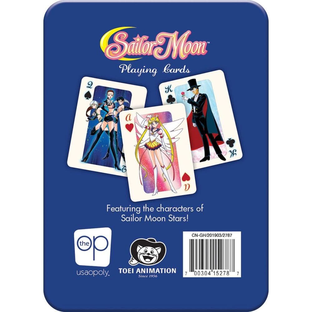 Sailor Moon Playing Cards in Tin - Calendars.com