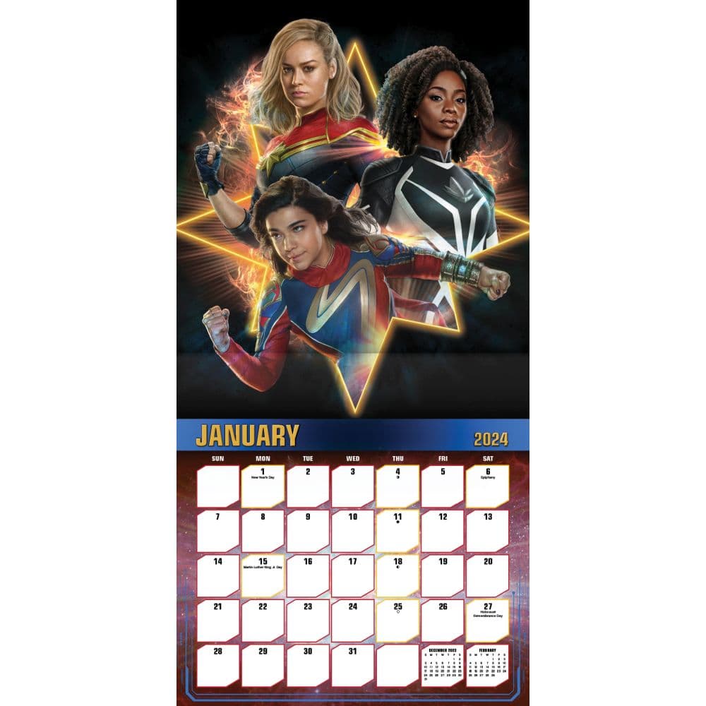 Marvels Captain Marvel 2 2024 Wall Calendar Second Alternate Image width=&quot;1000&quot; height=&quot;1000&quot;