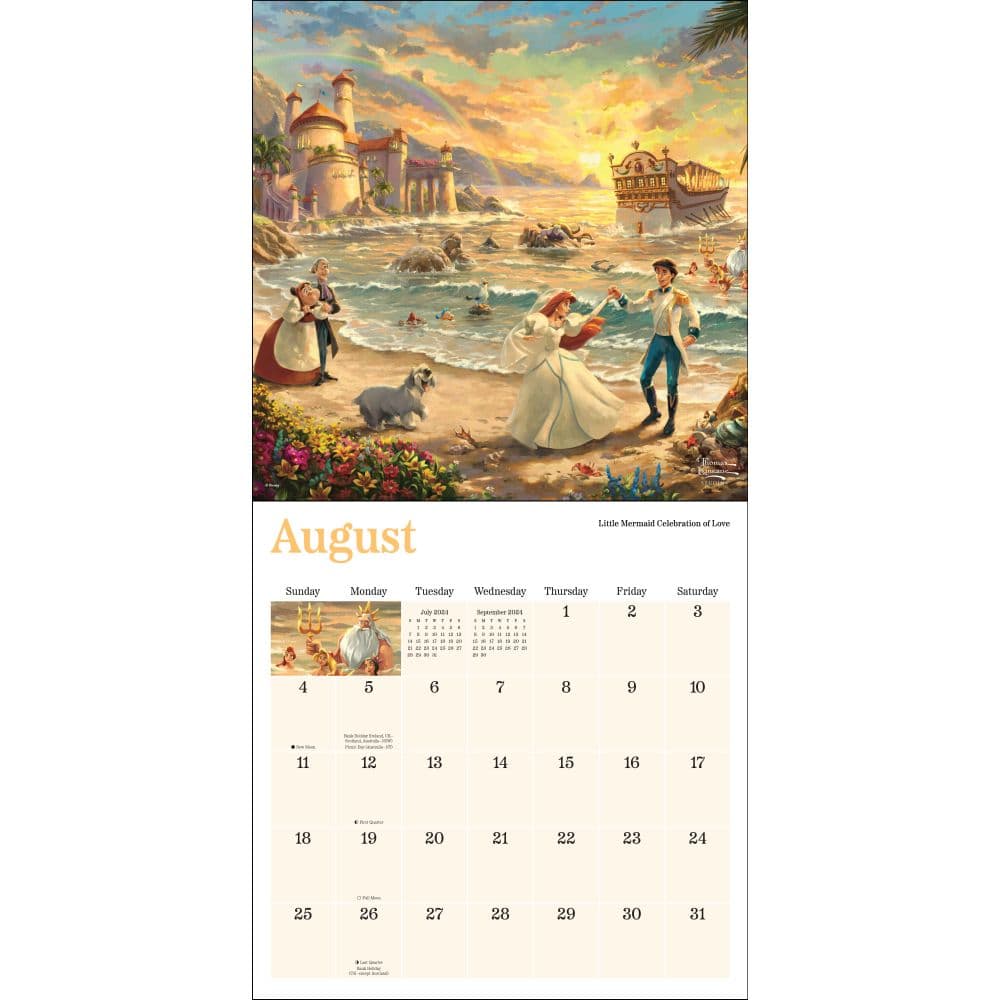 Kinkade Disney Collection 2024 Wall Calendar