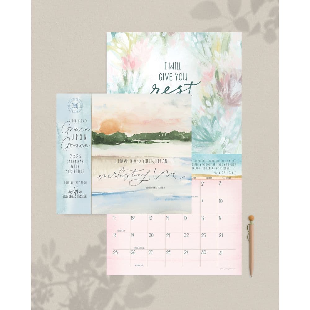 Grace Upon Grace 2025 Wall Calendar