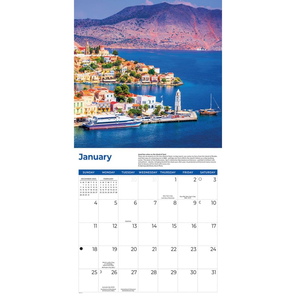 Greek Isles 2026 Wall Calendar Second Alternate Image