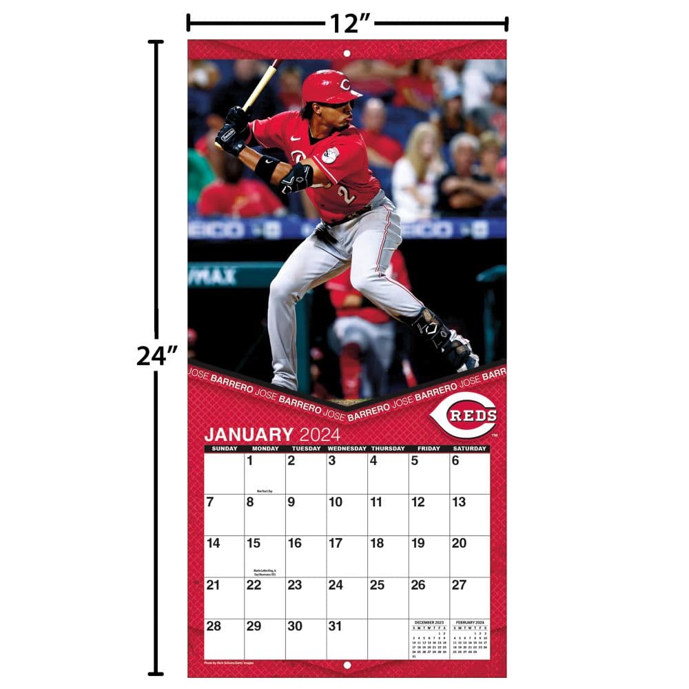 Cincinnati Reds 2024 Wall Calendar