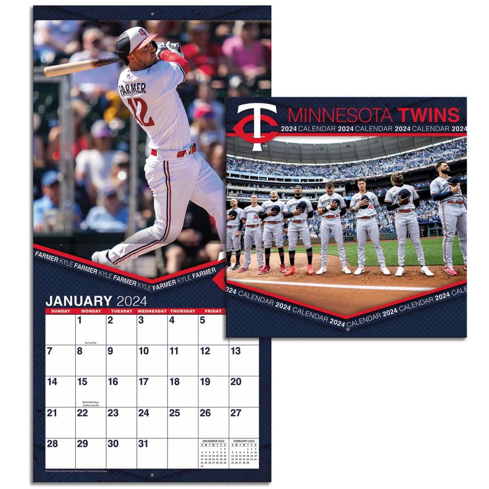 Minnesota Twins 2024 Mini Wall Calendar Third Alternate Image width=&quot;1000&quot; height=&quot;1000&quot;