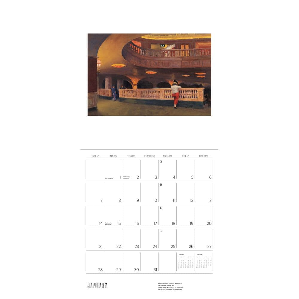 Hopper 2024 Wall Calendar