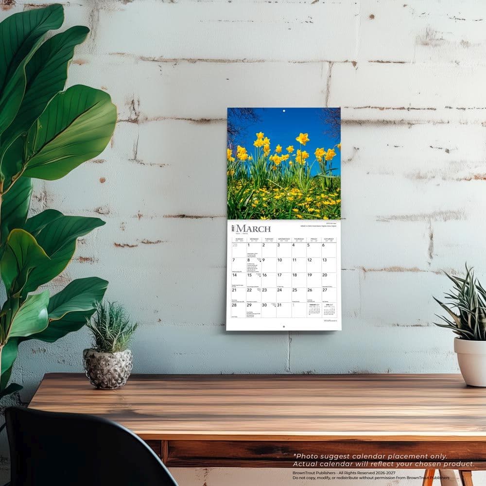 Wildflowers 2027 Mini Wall Calendar Fourth Alternate Image