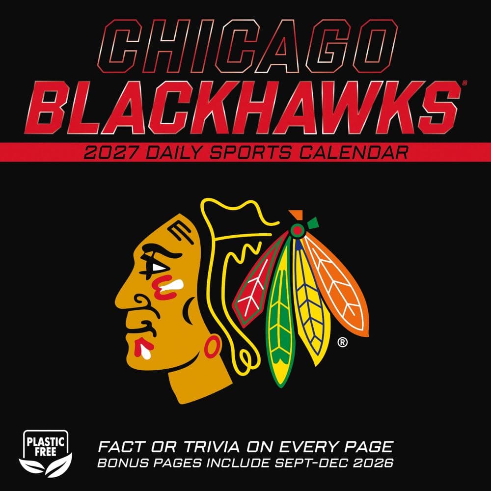 NHL Chicago Blackhawks 2027 Desk Calendar First Alternate Image