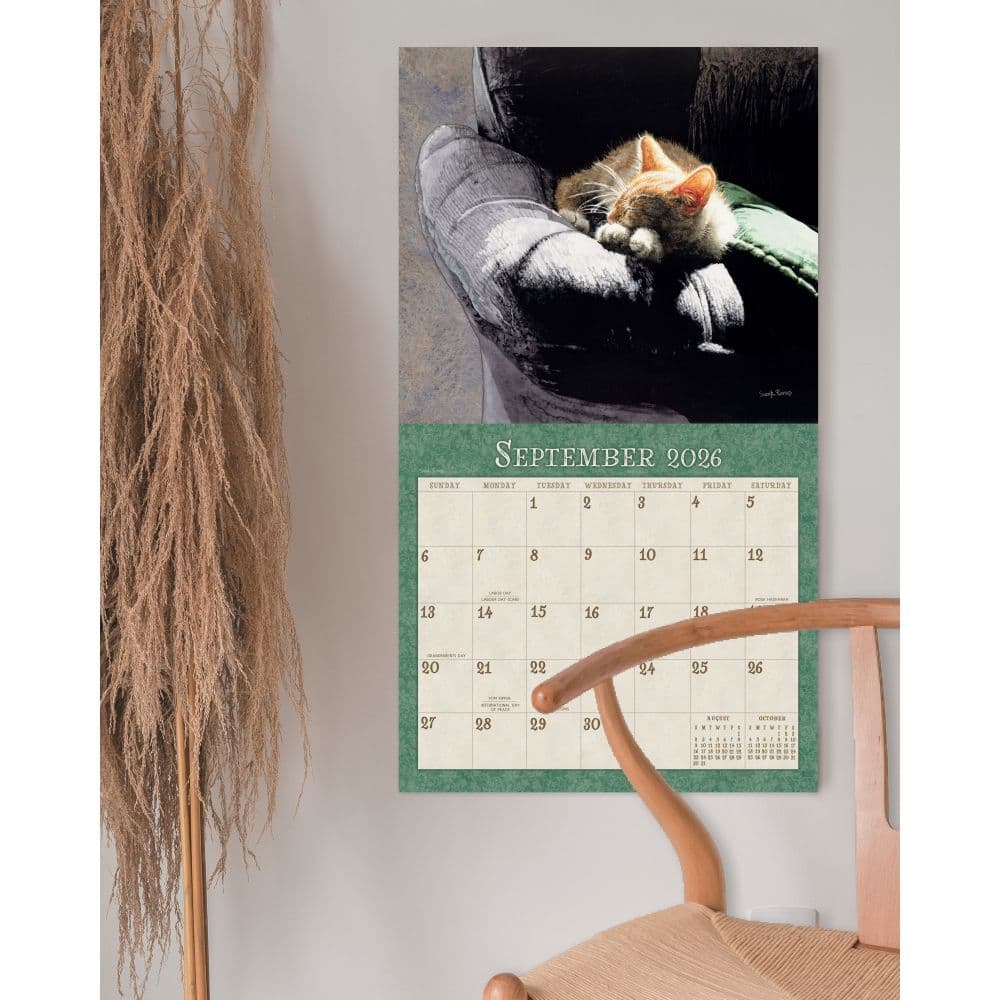 Kittens by Sueellen Ross 2026 Wall Calendar Fourth Alternate Image
