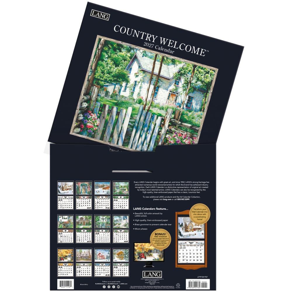 Country Welcome 2027 Wall Calendar by Laura Berry Fourth Alternate Image