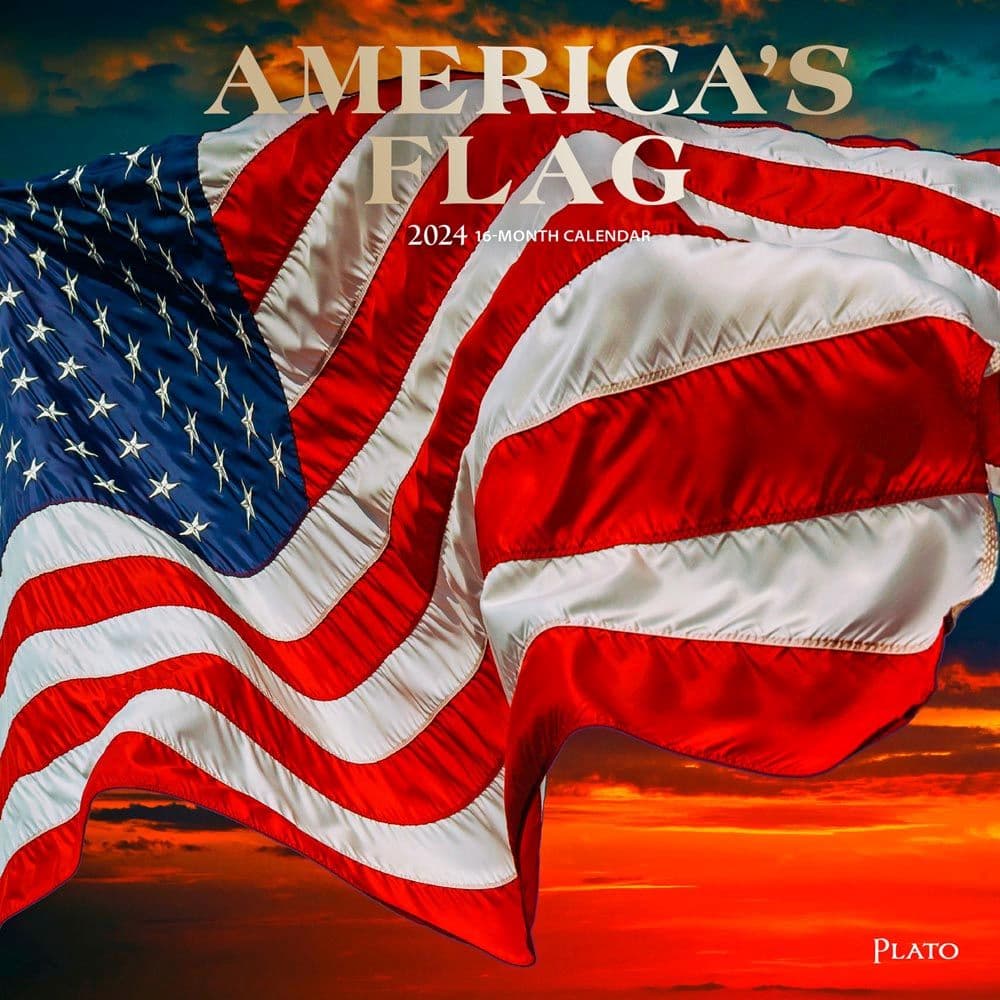 Americas Flag 2024 Wall Calendar Main Product Image width=&quot;1000&quot; height=&quot;1000&quot;
