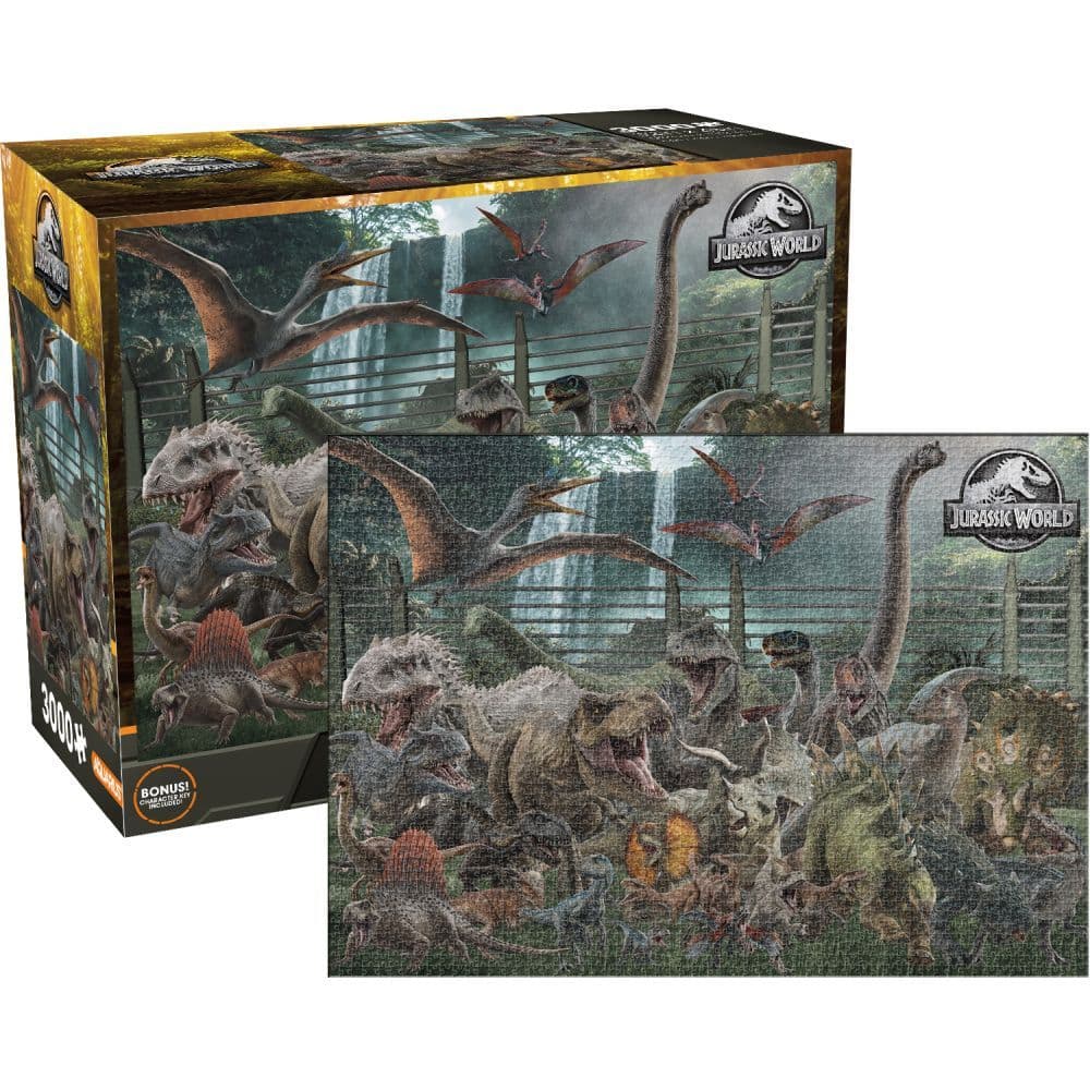 Jurassic World Dinosaurs 3000 Piece Puzzle Second Alternate Image width=&quot;1000&quot; height=&quot;1000&quot;