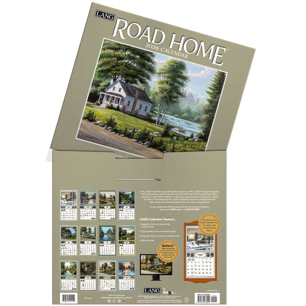 Road Home 2026 Wall Calendar by Bill Saunders_ALT3