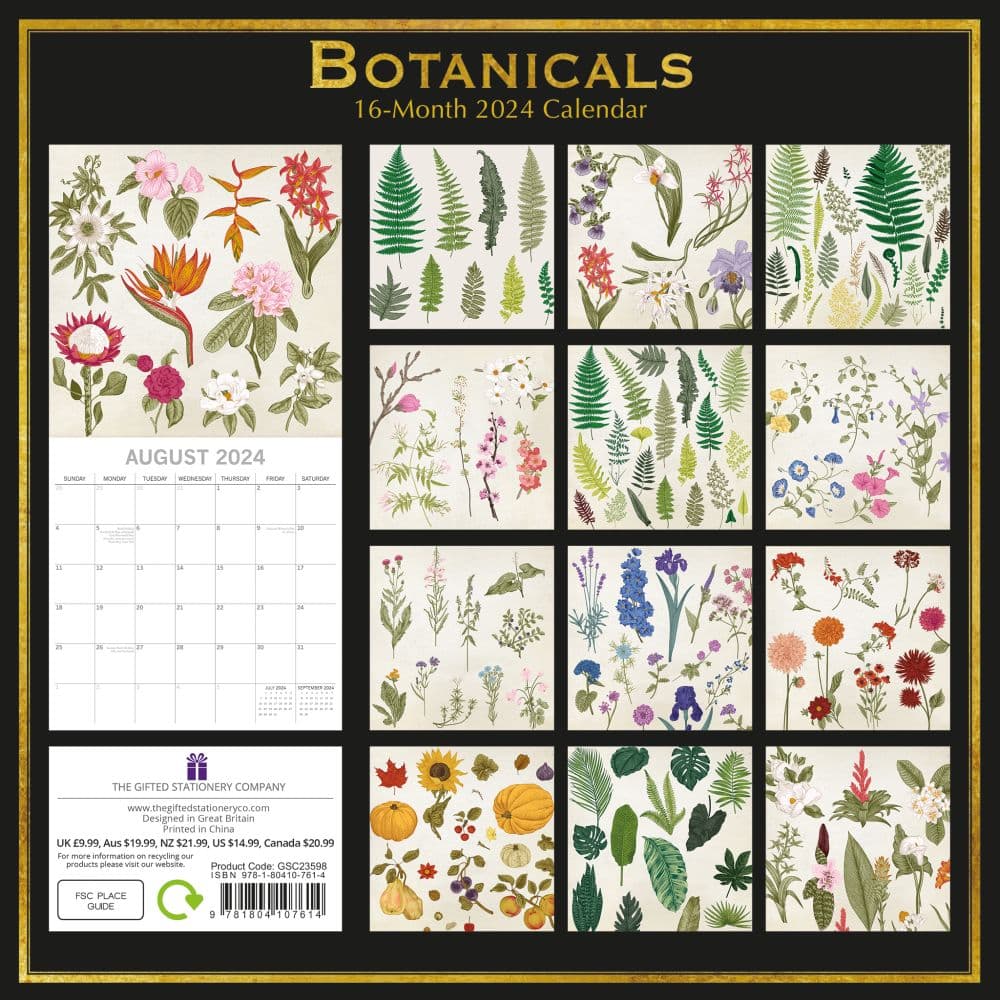 Botanicals 2024 Wall Calendar First Alternate Image width=&quot;1000&quot; height=&quot;1000&quot;