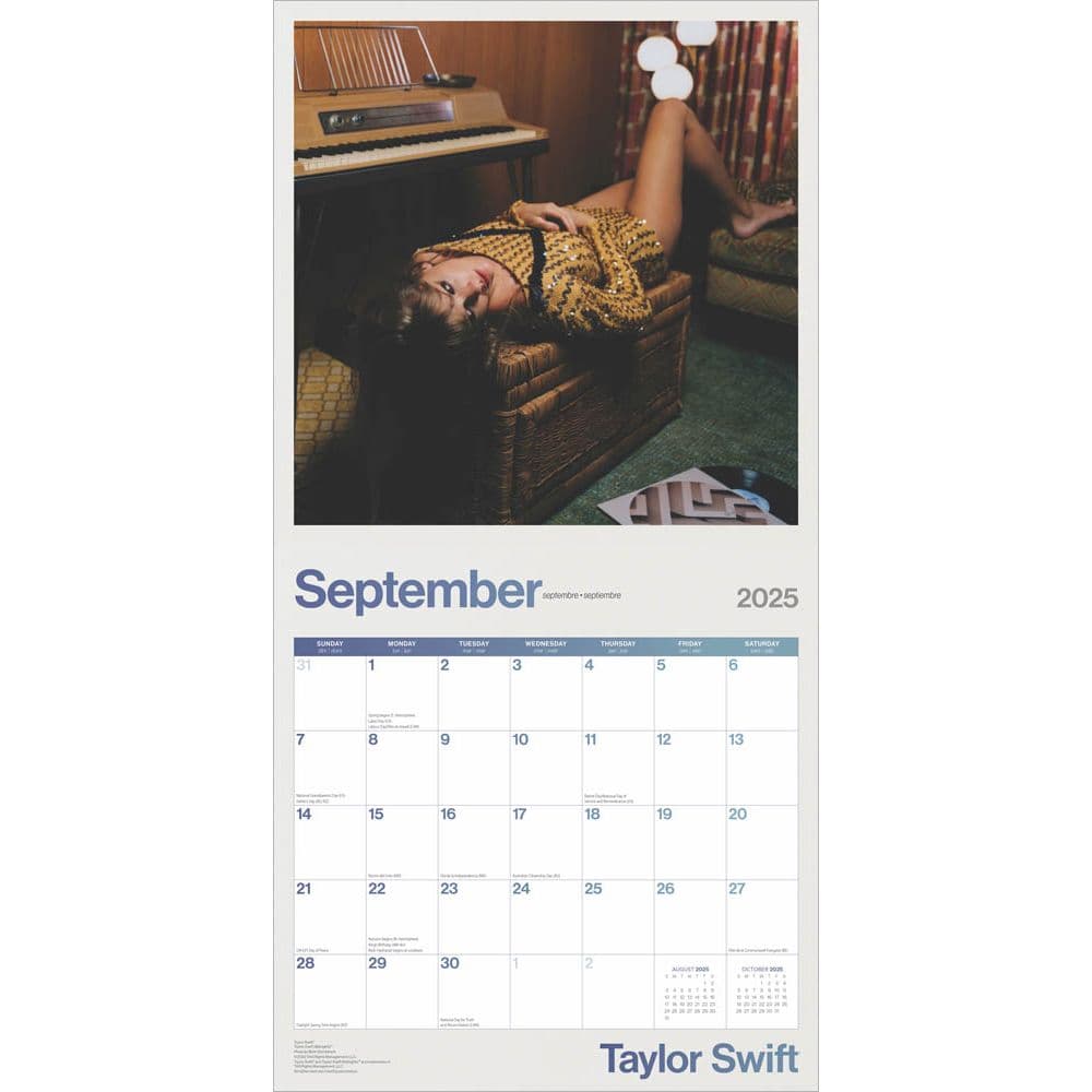 Taylor Swift 2025 Wall Calendar - Calendars.com