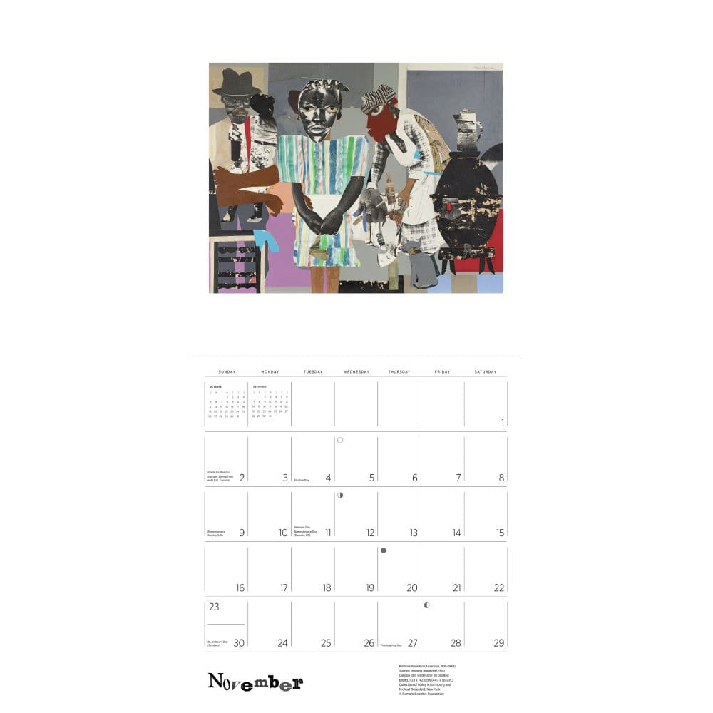 Bearden 2025 Wall Calendar Second Alternate Image width="1000" height="1000"