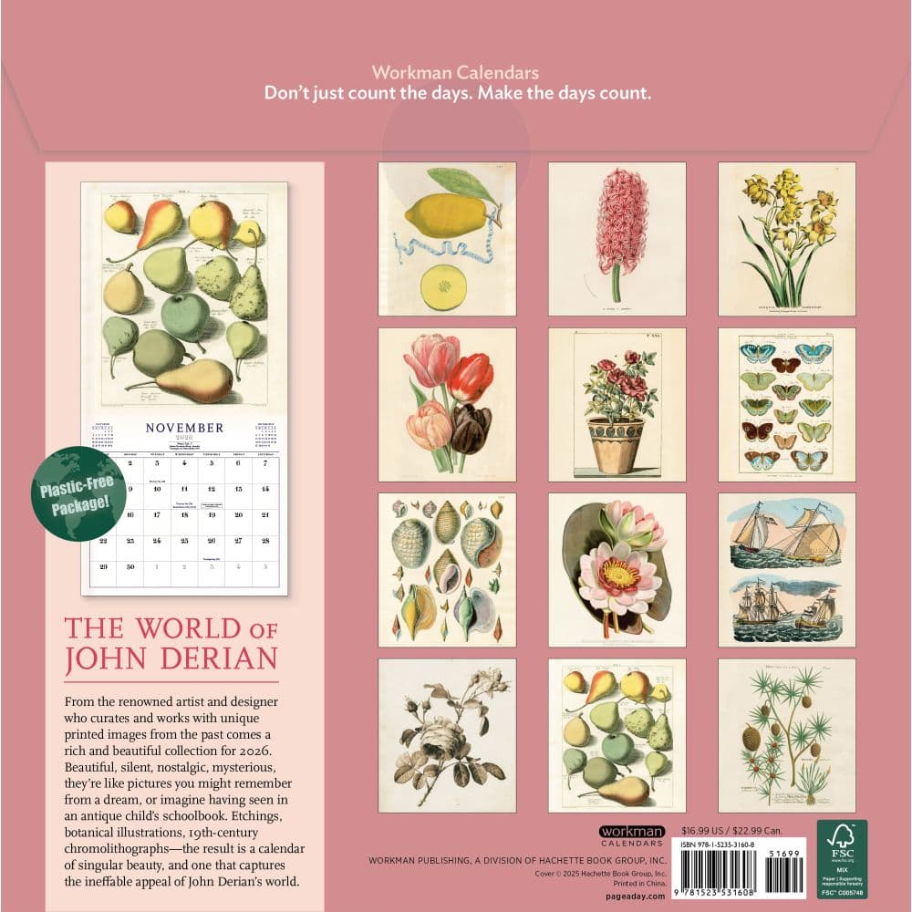 World of John Derian 2026 Wall Calendar First Alternate Image