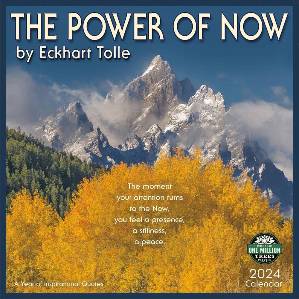 Power of Now 2024 Wall Calendar -  Amber Lotus, 762109001653