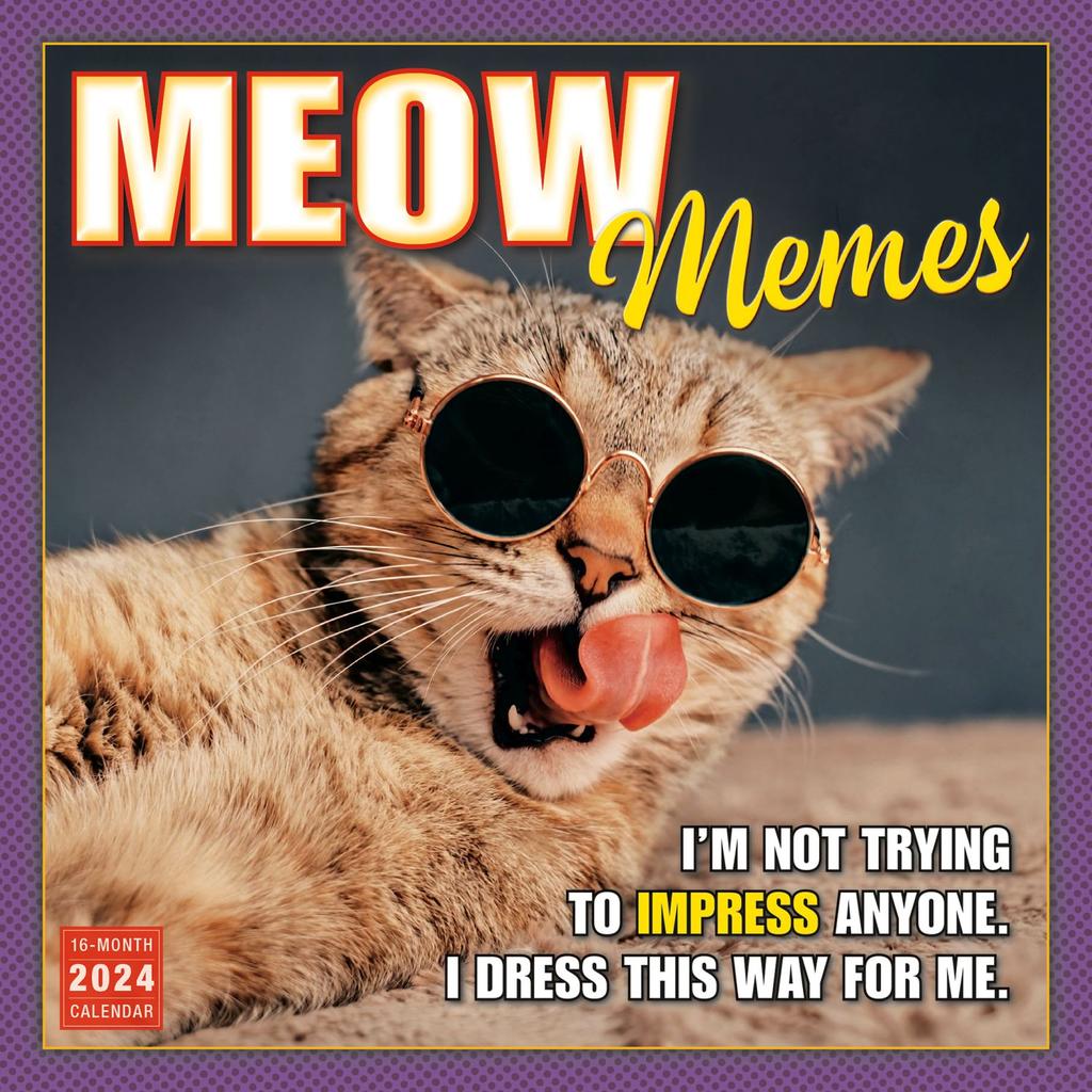 Meow Memes 2024 Wall Calendar Main Image