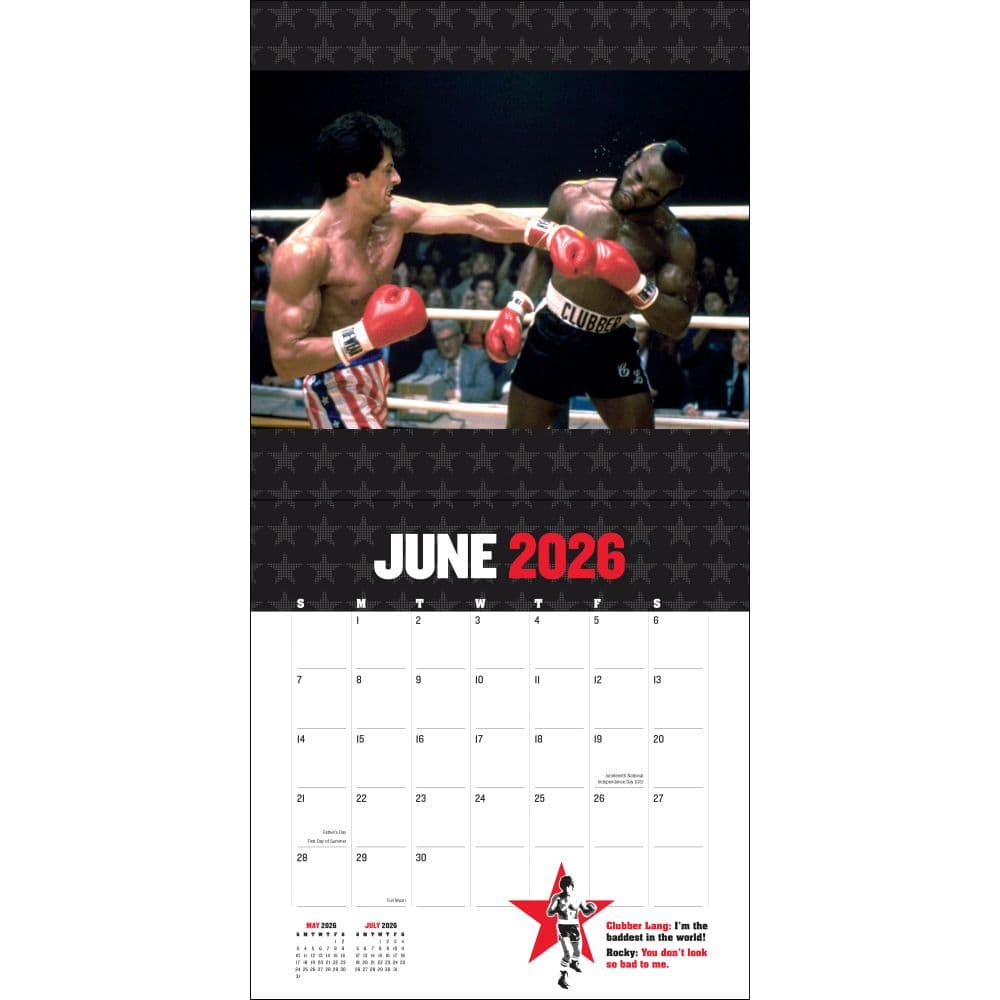 Rocky 2026 Wall Calendar Third Alternate Image