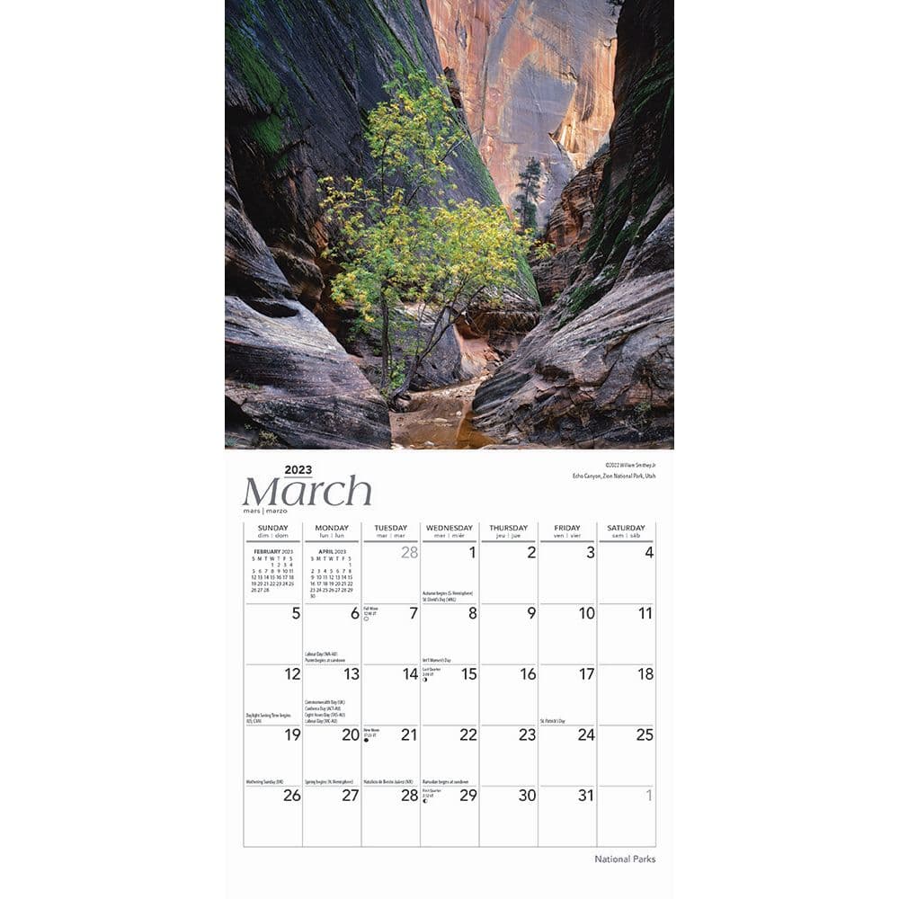 National Parks 2023 Mini Wall Calendar - Calendars.com