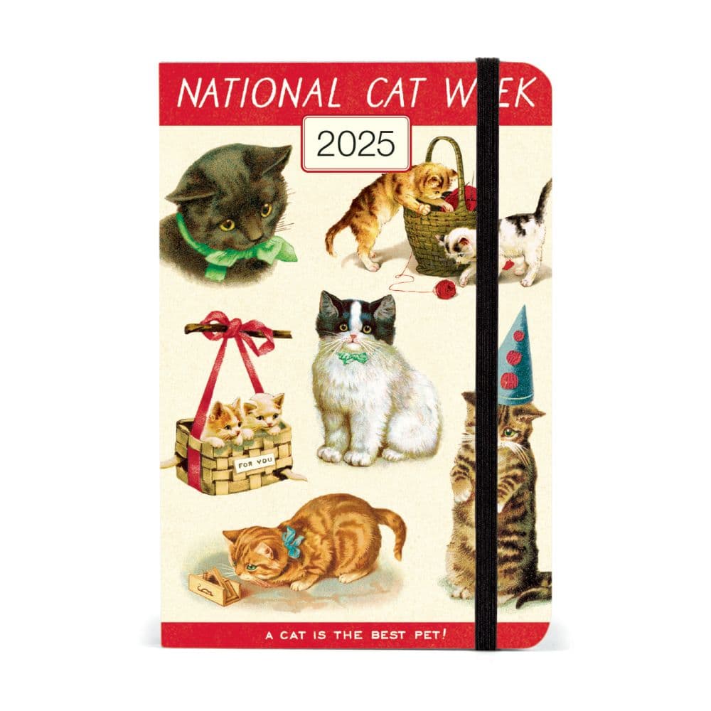 Vintage Cats Weekly 2025 Planner