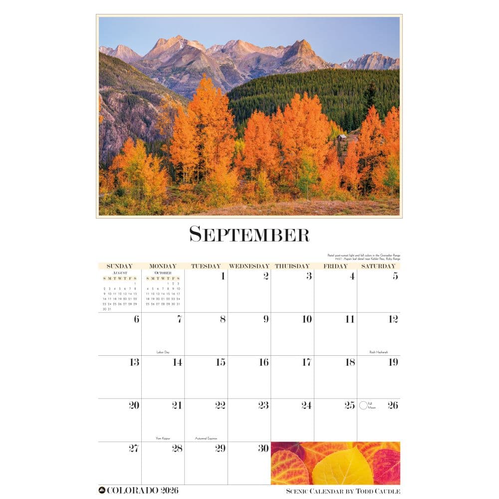 Colorado 2026 Wall Calendar Second Alternate Image