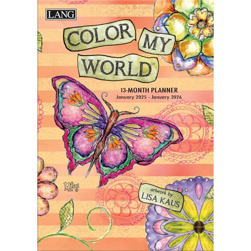 Color My World by Lisa Kaus 2025 Monthly Planner Main Product Image width=&quot;1000&quot; height=&quot;1000&quot;