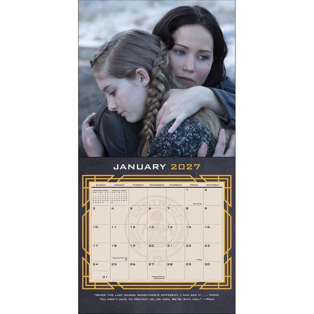 Hunger Games 2027 Wall Calendar First Alternate Image