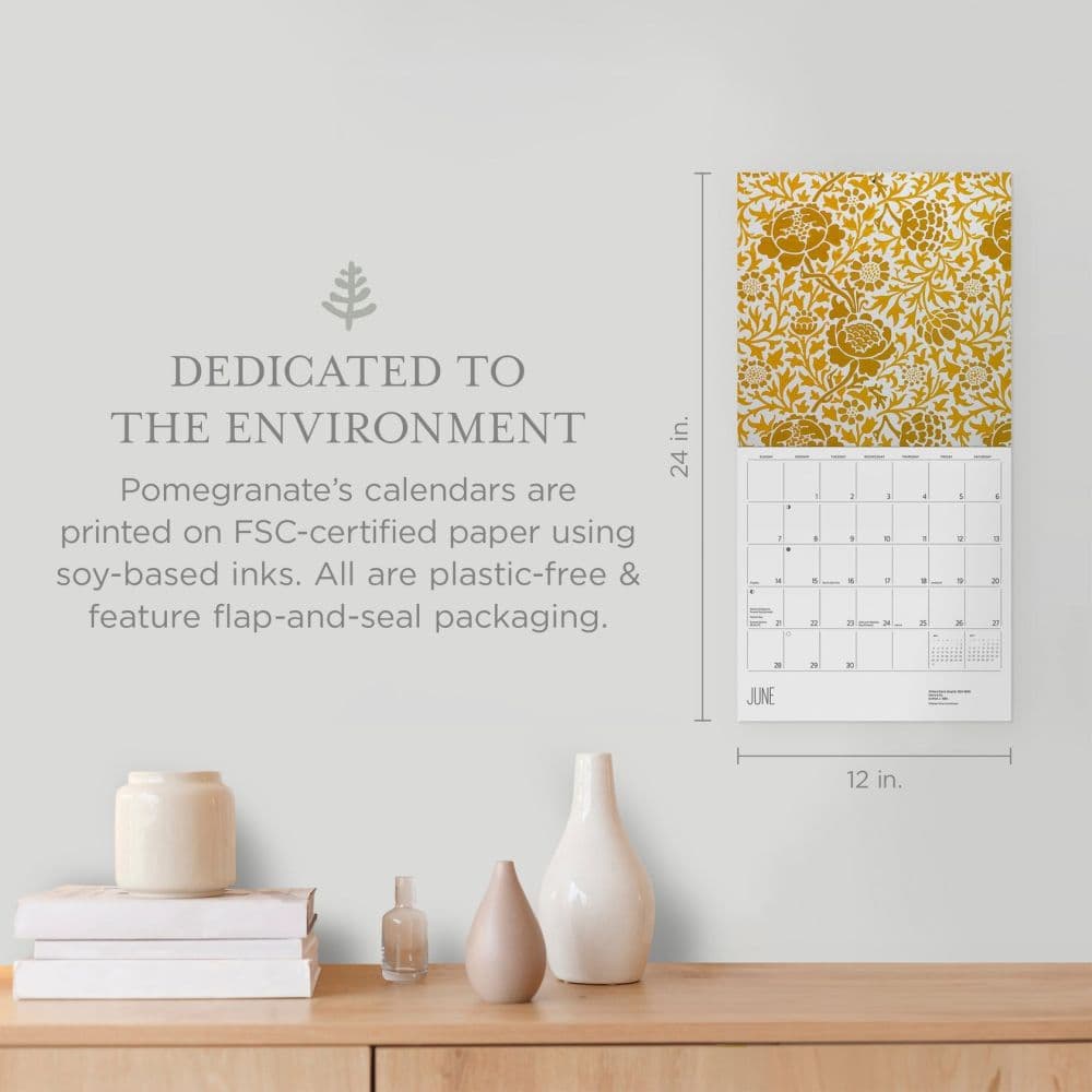 William Morris Arts and Crafts Design 2026 Wall Calendar Second Alternate Image