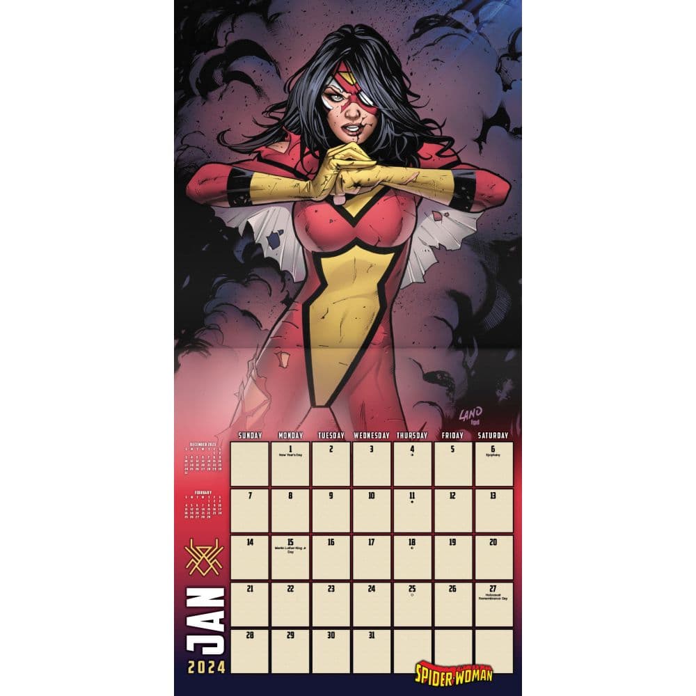 Marvel Women 2024 Wall Calendar Alternate Image 3