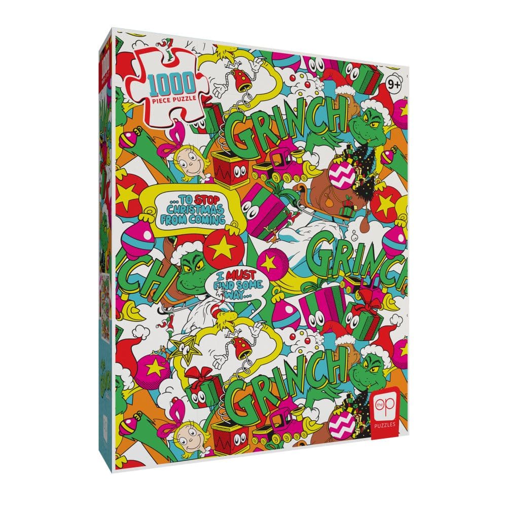 Grinch Poppin 1000 Piece Puzzle