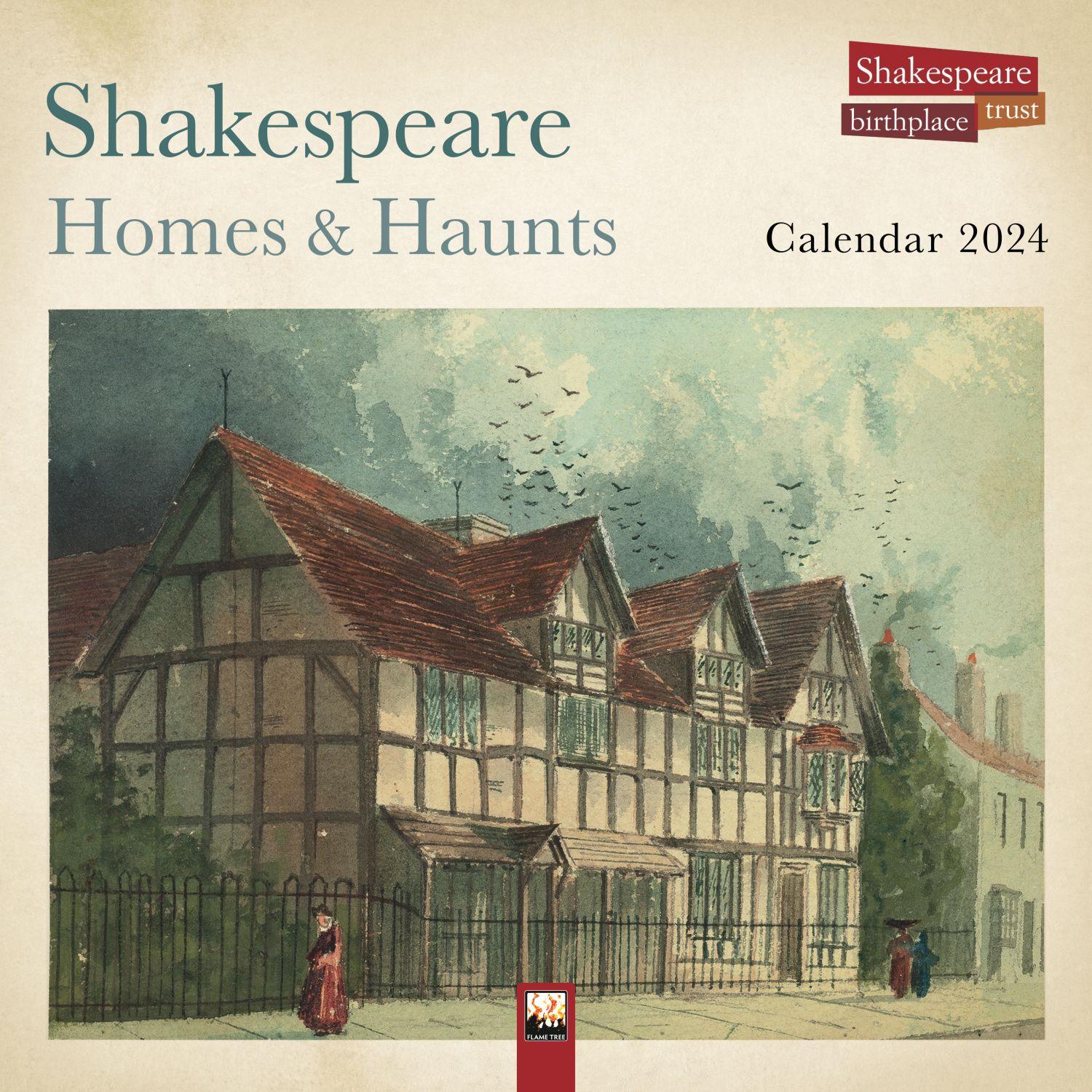 Flowers of Shakespeare 2024 Wall Calendar