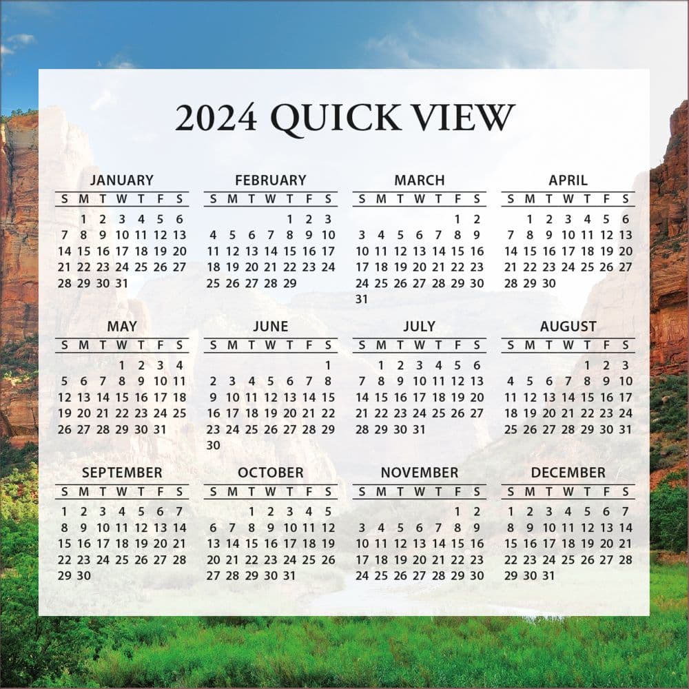 National Parks 2024 Desk Calendar Fourth Alternate Image width=&quot;1000&quot; height=&quot;1000&quot;