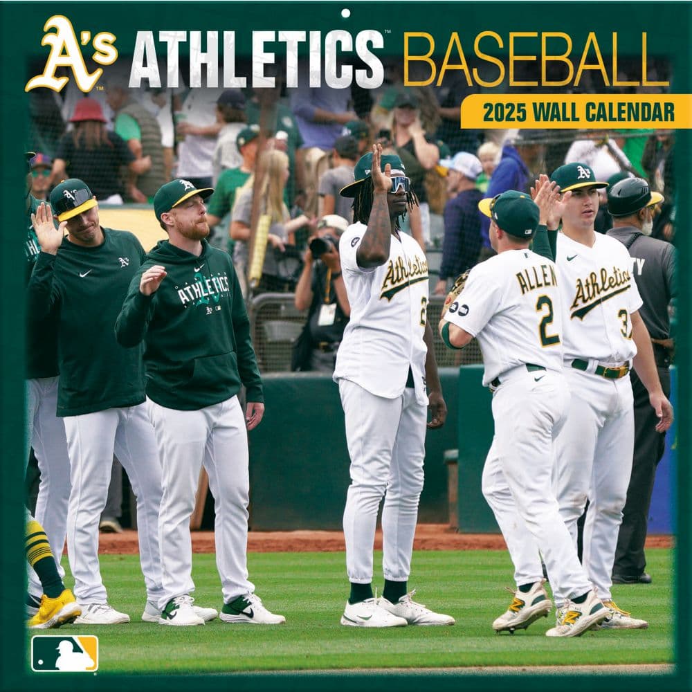 MLB Oakland Athletics 2025 Wall Calendar