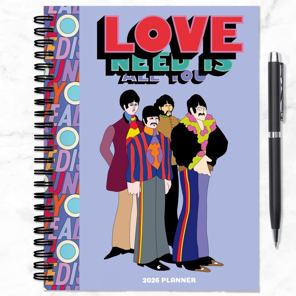 Beatles 6.5x8 2026 Planner Sixth Alternate Image