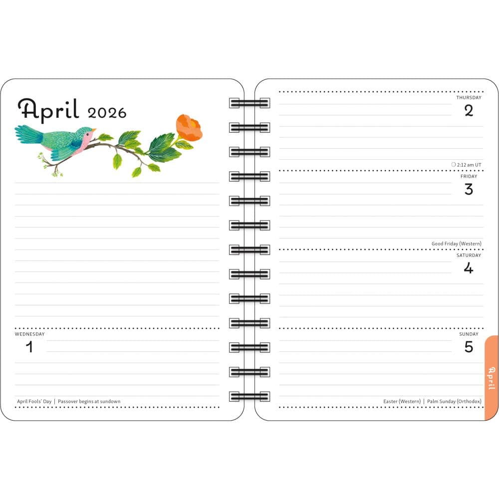 Flora and Fauna Weekly 2026 Planner Fourth Alternate Image