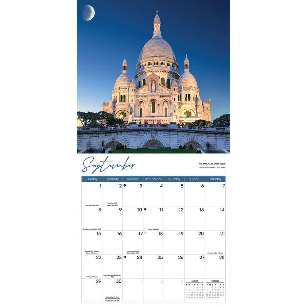 Paris 2025 Wall Calendar