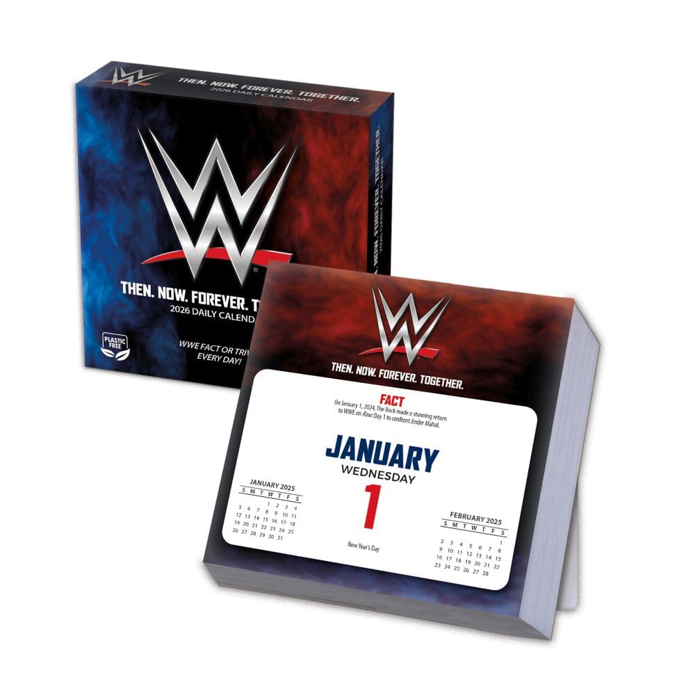 WWE 2026 Desk Calendar Main Product Image