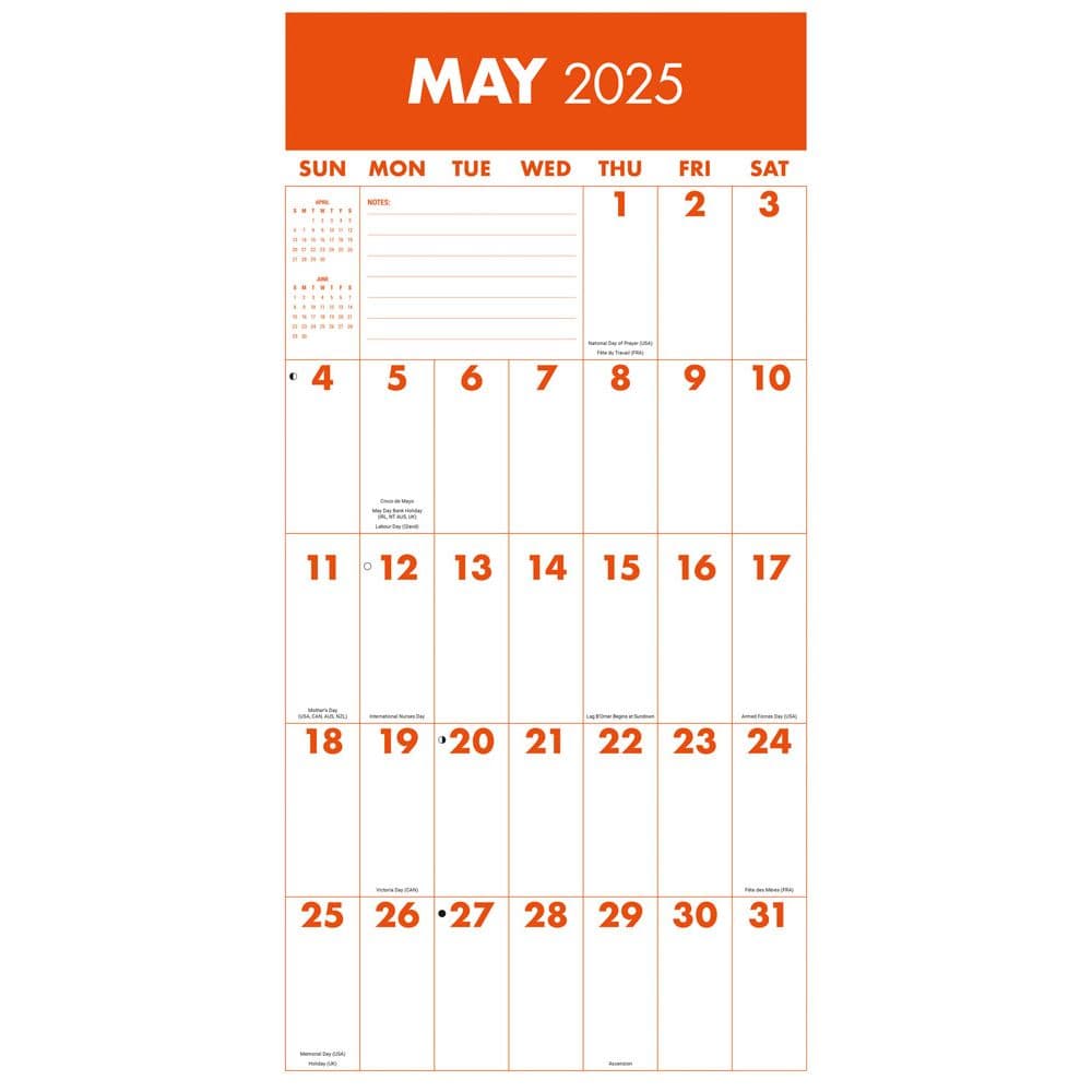 Mega Grid 2025 Wall Calendar Fourth Alternate Image width=&quot;1000&quot; height=&quot;1000&quot;