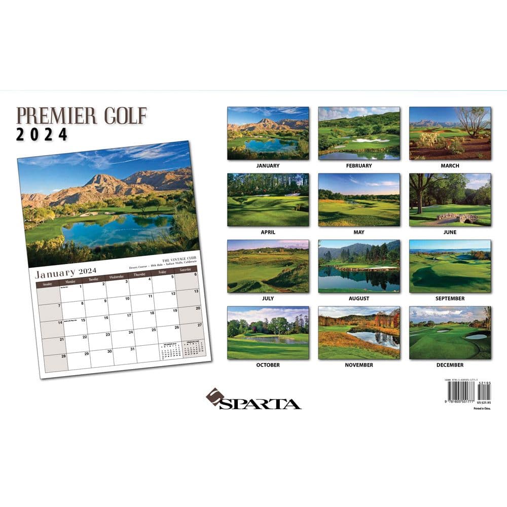 Golf Premier Deluxe 2024 Wall Calendar First Alternate Image width=&quot;1000&quot; height=&quot;1000&quot;