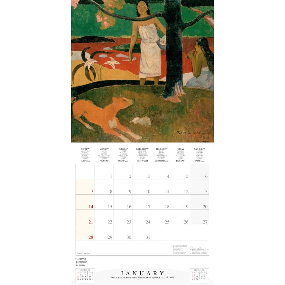 Gauguin Paradise Lost 2024 Wall Calendar Second Alternate Image width=&quot;1000&quot; height=&quot;1000&quot;