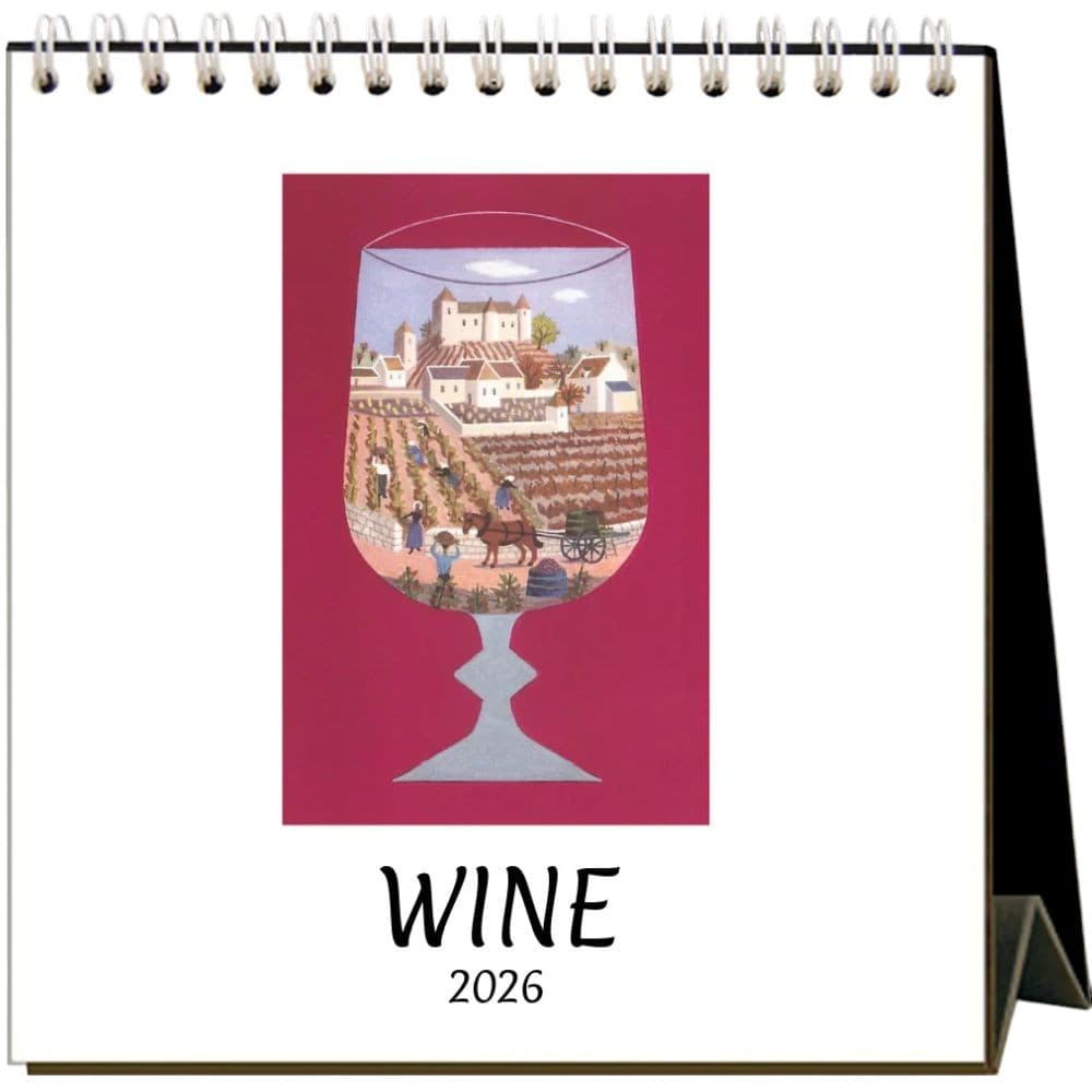 Wine 2026 Easel Desk Calendar Main Product Image