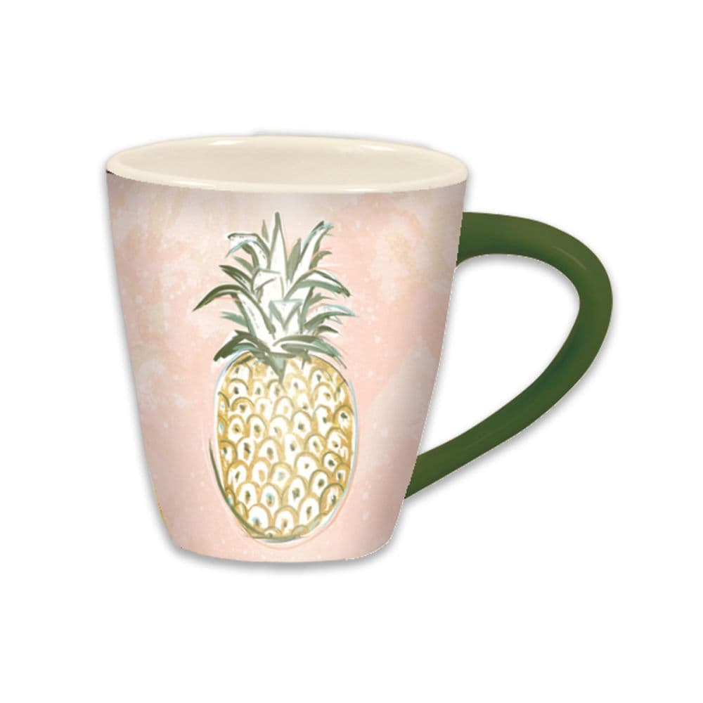 Pineapple Paradise 17 oz. Cafe Mug by Chad Barrett Alternate Image 1