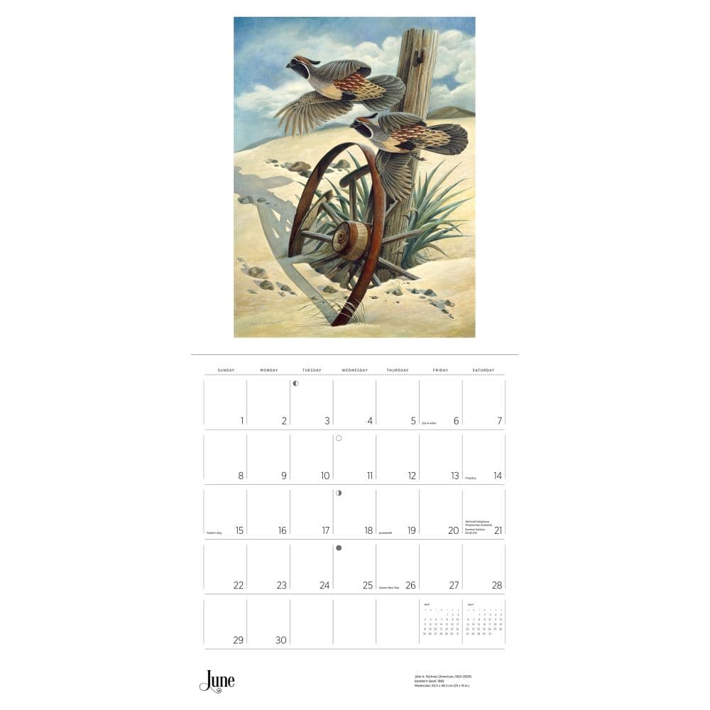 Birders View Ruthven 2025 Wall Calendar Second Alternate Image width="1000" height="1000"