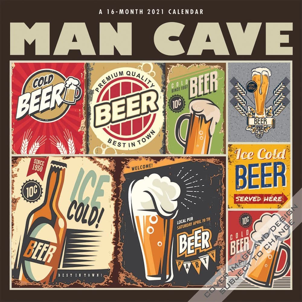 Man Cave Wall Calendar