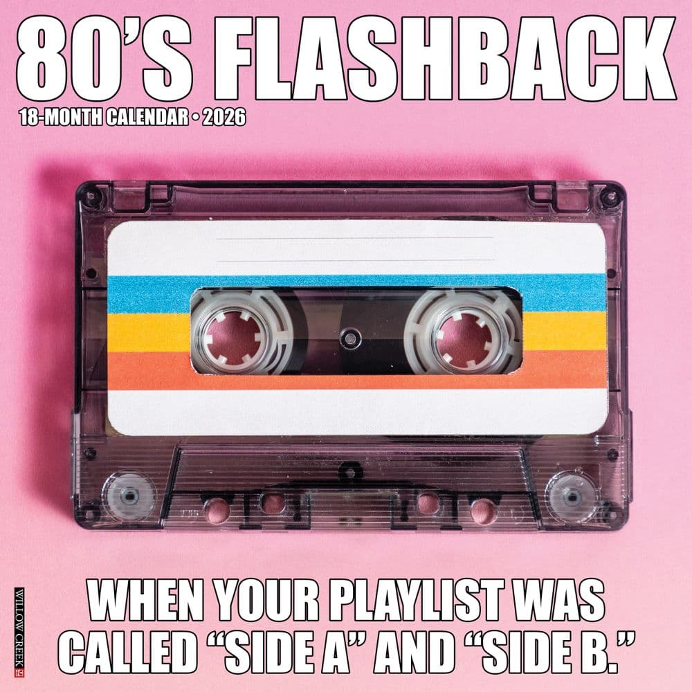 80s Flashback 2026 Wall Calendar  Main Image