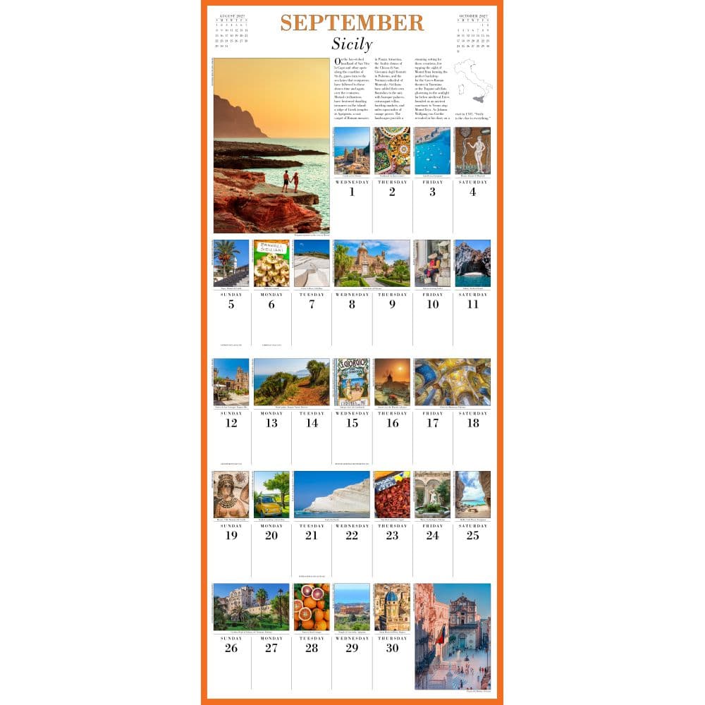 365 Days in Italy Picture-A-Day 2027 Wall Calendar Fourth Alternate Image